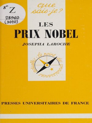 cover image of Les prix Nobel